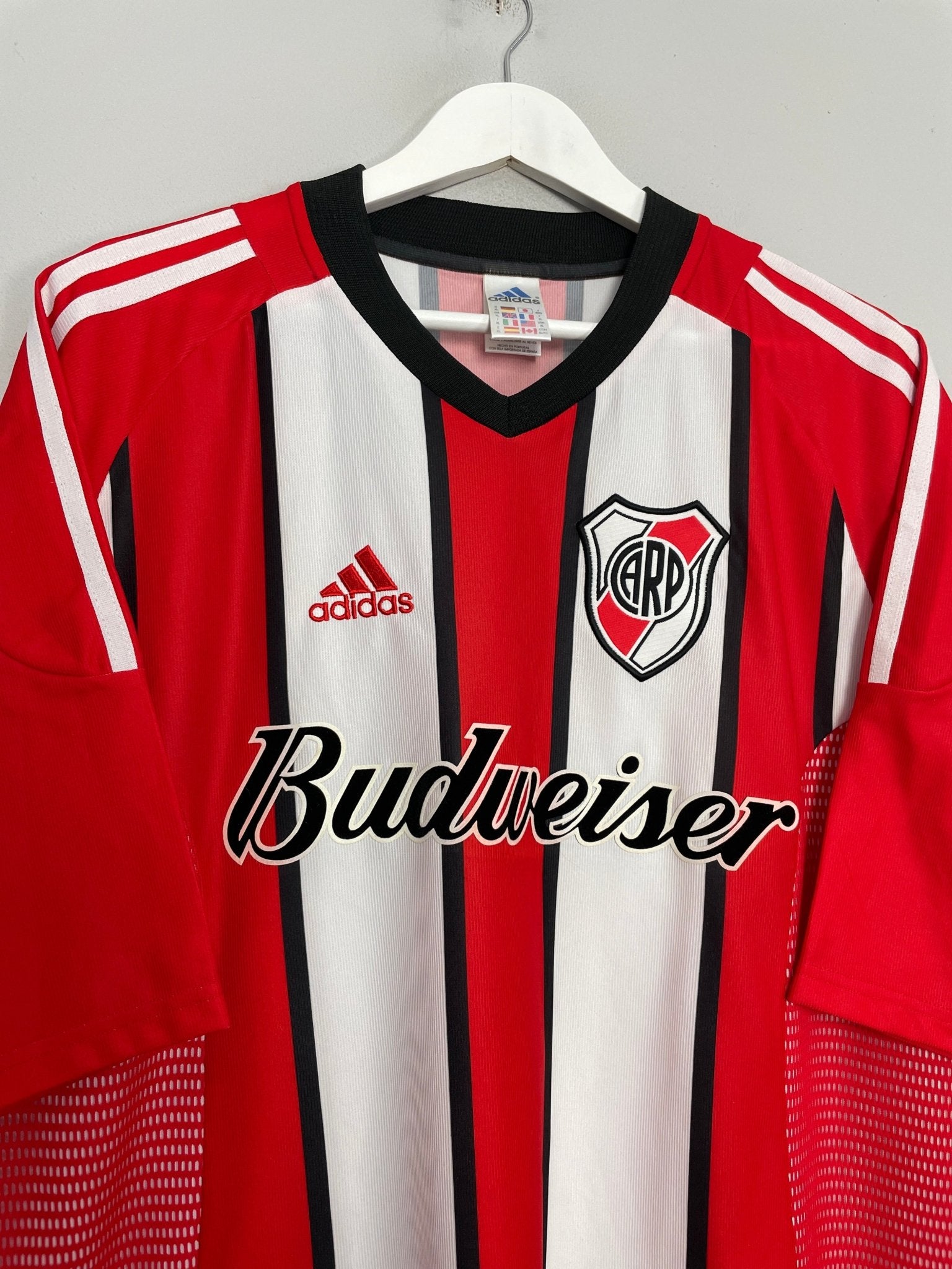 Shop 2002/04 RIVER PLATE D'ALLESANDRO #10 HOME SHIRT (XL) ADIDAS, classic football shirts, vintage football shirts & retro soccer jerseys at Cult Kits