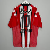 Shop 2002/04 RIVER PLATE D'ALLESANDRO #10 HOME SHIRT (XL) ADIDAS, classic football shirts, vintage football shirts & retro soccer jerseys at Cult Kits