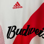 Shop 2002/04 RIVER PLATE HOME SHIRT (M) ADIDAS, classic football shirts, vintage football shirts & retro soccer jerseys at Cult Kits