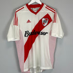 Shop 2002/04 RIVER PLATE HOME SHIRT (M) ADIDAS, classic football shirts, vintage football shirts & retro soccer jerseys at Cult Kits