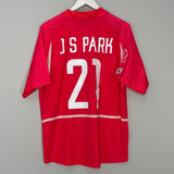 Shop 2002/04 SOUTH KOREA J.S PARK #21 HOME SHIRT (L) NIKE, classic football shirts, vintage football shirts & retro soccer jerseys at Cult Kits