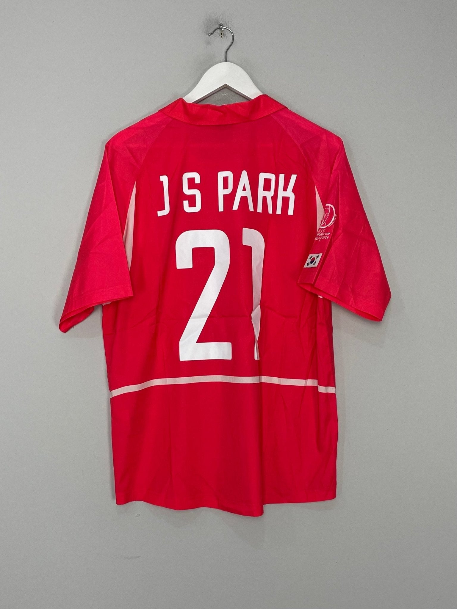 Shop 2002/04 SOUTH KOREA J.S PARK #21 HOME SHIRT (L) NIKE, classic football shirts, vintage football shirts & retro soccer jerseys at Cult Kits