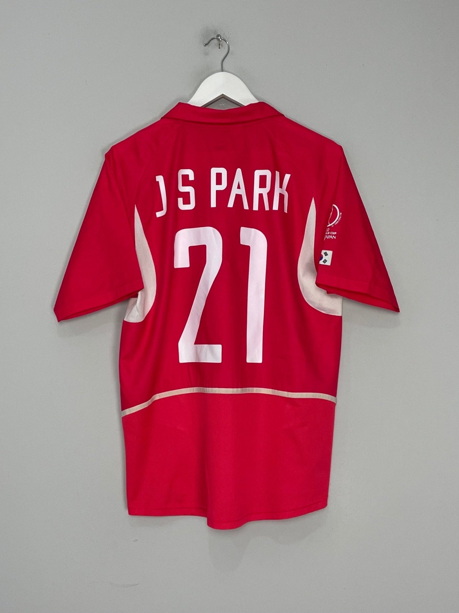 Shop 2002/04 SOUTH KOREA J.S PARK #21 HOME SHIRT (L) NIKE, classic football shirts, vintage football shirts & retro soccer jerseys at Cult Kits