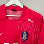Shop 2002/04 SOUTH KOREA M B HONG #20 HOME SHIRT (L) NIKE, classic football shirts, vintage football shirts & retro soccer jerseys at Cult Kits