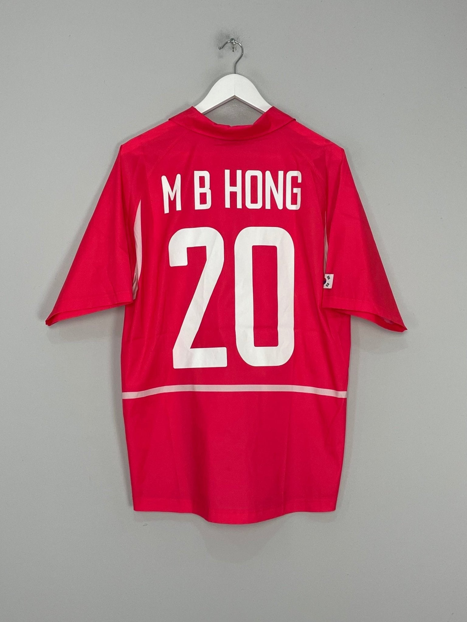 Shop 2002/04 SOUTH KOREA M B HONG #20 HOME SHIRT (L) NIKE, classic football shirts, vintage football shirts & retro soccer jerseys at Cult Kits