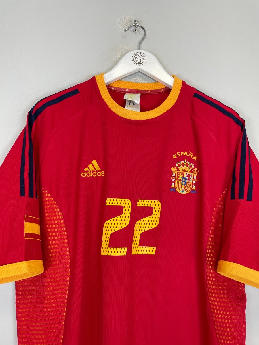 2002/04 SPAIN JOAQUIN 22 HOME SHIRT (XL) ADIDAS - Cult Kits - XL - Buy Vintage Football Shirts, Authentic Retro Football Shirts For Sale, Classic Football Shirts & Soccer Jersey