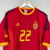 2002/04 SPAIN JOAQUIN 22 HOME SHIRT (XL) ADIDAS - Cult Kits - XL - Buy Vintage Football Shirts, Authentic Retro Football Shirts For Sale, Classic Football Shirts & Soccer Jersey