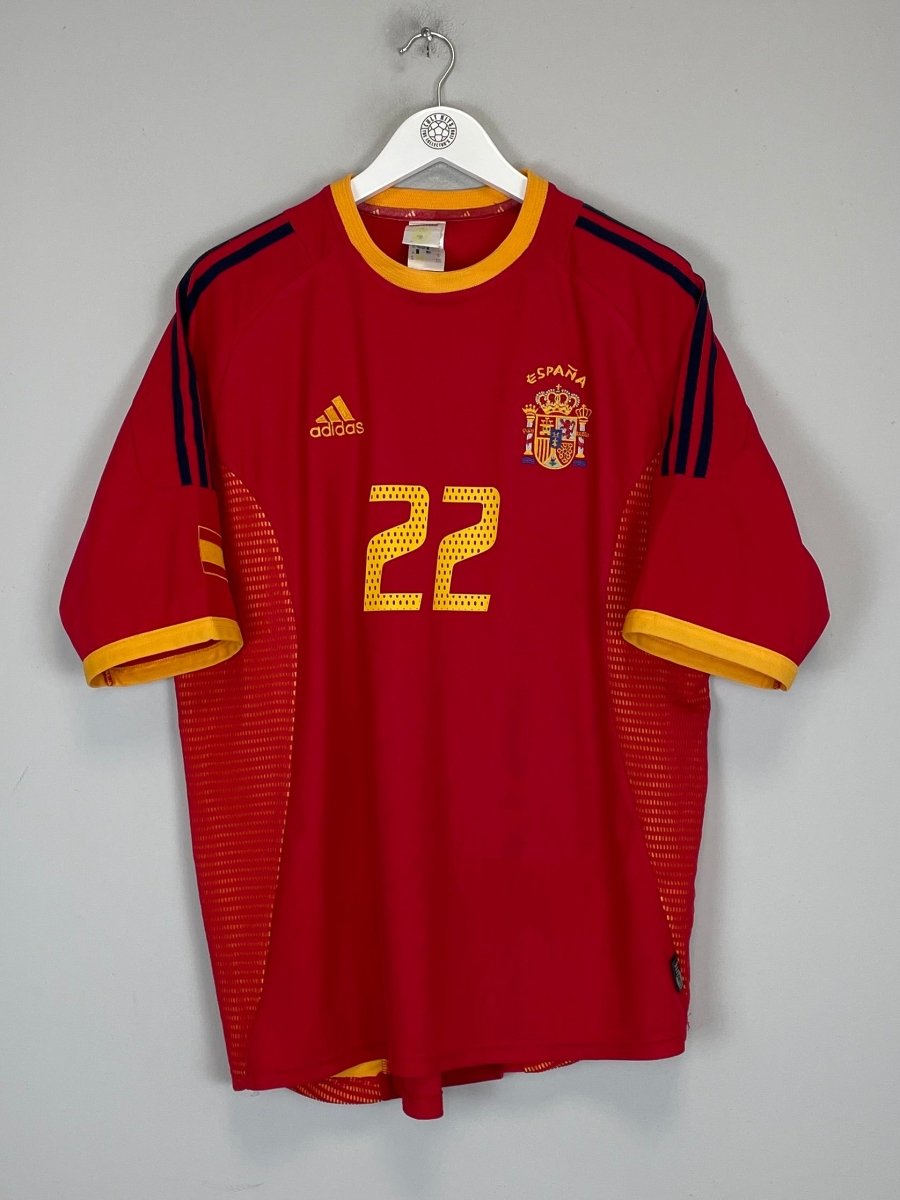 2002/04 SPAIN JOAQUIN 22 HOME SHIRT (XL) ADIDAS - Cult Kits - XL - Buy Vintage Football Shirts, Authentic Retro Football Shirts For Sale, Classic Football Shirts & Soccer Jersey