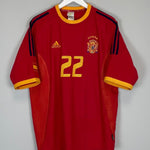 2002/04 SPAIN JOAQUIN 22 HOME SHIRT (XL) ADIDAS - Cult Kits - XL - Buy Vintage Football Shirts, Authentic Retro Football Shirts For Sale, Classic Football Shirts & Soccer Jersey