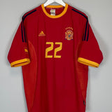 2002/04 SPAIN JOAQUIN 22 HOME SHIRT (XL) ADIDAS - Cult Kits - XL - Buy Vintage Football Shirts, Authentic Retro Football Shirts For Sale, Classic Football Shirts & Soccer Jersey