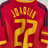 2002/04 SPAIN JOAQUIN 22 HOME SHIRT (XL) ADIDAS - Cult Kits - XL - Buy Vintage Football Shirts, Authentic Retro Football Shirts For Sale, Classic Football Shirts & Soccer Jersey