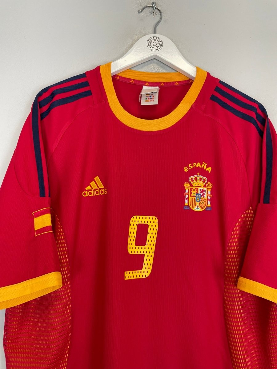 2002/04 SPAIN MORIENTES 9 HOME SHIRT (XL) ADIDAS - Cult Kits - XL - Buy Vintage Football Shirts, Authentic Retro Football Shirts For Sale, Classic Football Shirts & Soccer Jersey