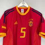 2002/04 SPAIN PUYOL 5 HOME SHIRT (S) ADIDAS - Cult Kits - Small - Buy Vintage Football Shirts, Authentic Retro Football Shirts For Sale, Classic Football Shirts & Soccer Jersey