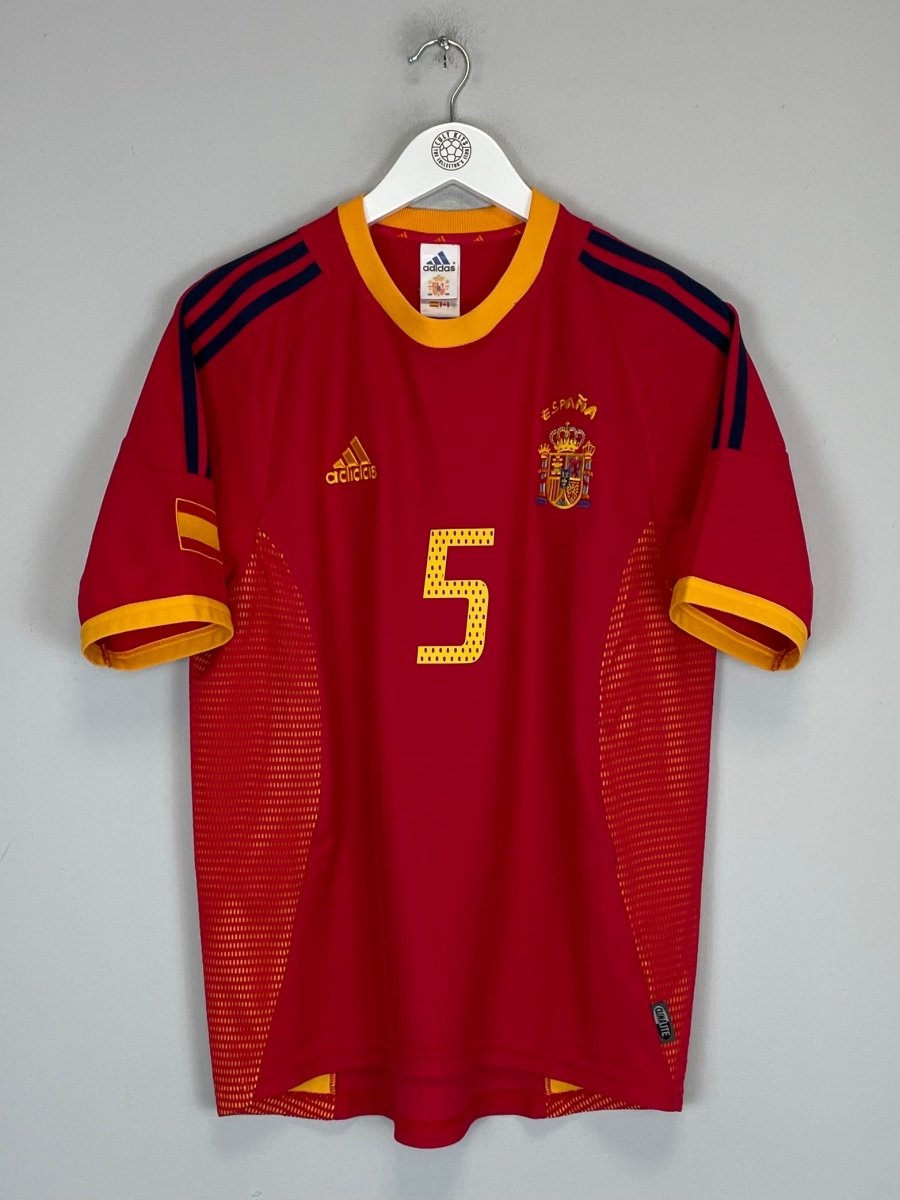 2002/04 SPAIN PUYOL 5 HOME SHIRT (S) ADIDAS - Cult Kits - Small - Buy Vintage Football Shirts, Authentic Retro Football Shirts For Sale, Classic Football Shirts & Soccer Jersey