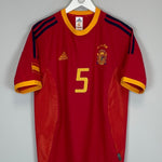 2002/04 SPAIN PUYOL 5 HOME SHIRT (S) ADIDAS - Cult Kits - Small - Buy Vintage Football Shirts, Authentic Retro Football Shirts For Sale, Classic Football Shirts & Soccer Jersey