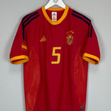 2002/04 SPAIN PUYOL 5 HOME SHIRT (S) ADIDAS - Cult Kits - Small - Buy Vintage Football Shirts, Authentic Retro Football Shirts For Sale, Classic Football Shirts & Soccer Jersey