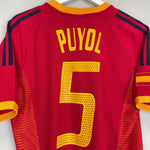 2002/04 SPAIN PUYOL 5 HOME SHIRT (S) ADIDAS - Cult Kits - Small - Buy Vintage Football Shirts, Authentic Retro Football Shirts For Sale, Classic Football Shirts & Soccer Jersey
