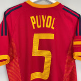 2002/04 SPAIN PUYOL 5 HOME SHIRT (S) ADIDAS - Cult Kits - Small - Buy Vintage Football Shirts, Authentic Retro Football Shirts For Sale, Classic Football Shirts & Soccer Jersey