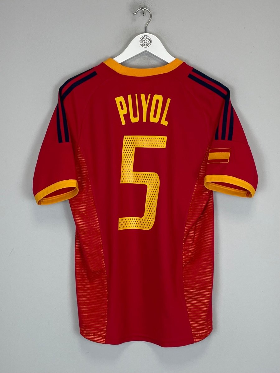 2002/04 SPAIN PUYOL 5 HOME SHIRT (S) ADIDAS - Cult Kits - Small - Buy Vintage Football Shirts, Authentic Retro Football Shirts For Sale, Classic Football Shirts & Soccer Jersey