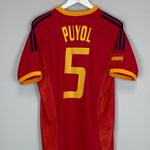 2002/04 SPAIN PUYOL 5 HOME SHIRT (S) ADIDAS - Cult Kits - Small - Buy Vintage Football Shirts, Authentic Retro Football Shirts For Sale, Classic Football Shirts & Soccer Jersey