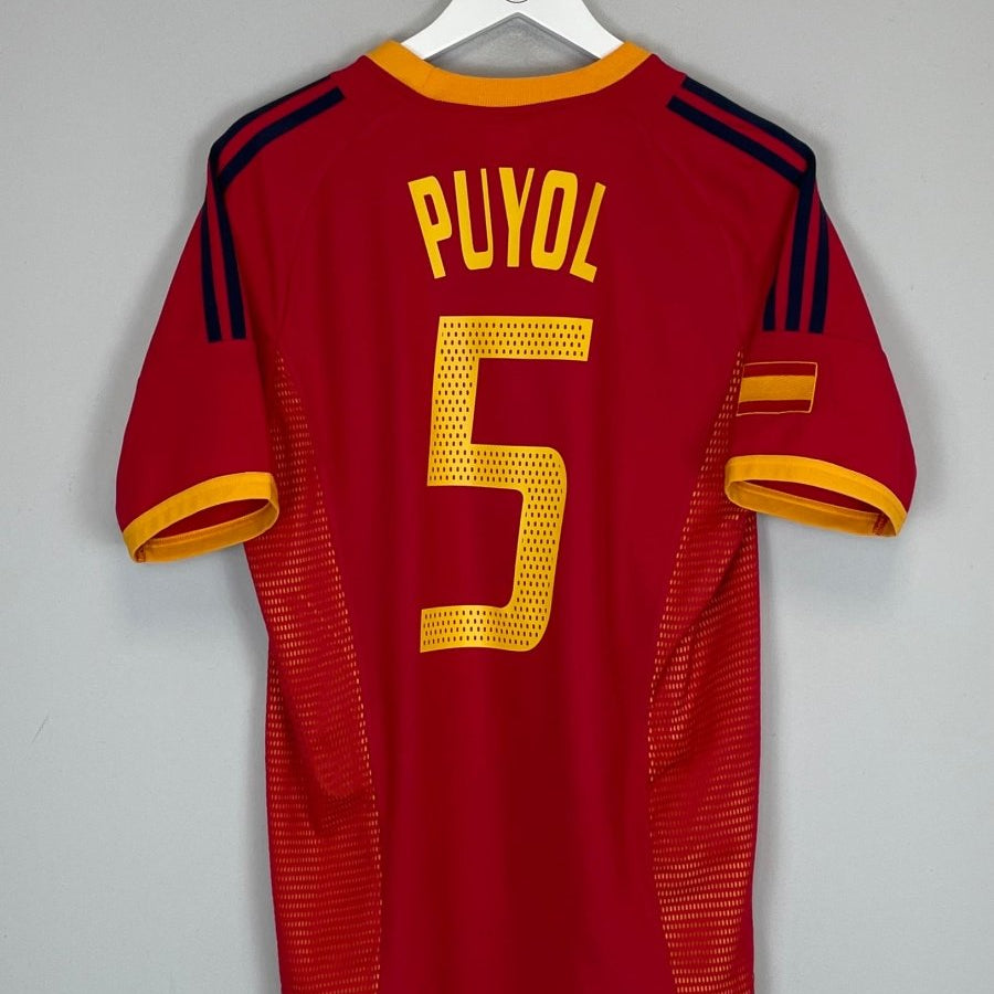 2002/04 SPAIN PUYOL 5 HOME SHIRT (S) ADIDAS - Cult Kits - Small - Buy Vintage Football Shirts, Authentic Retro Football Shirts For Sale, Classic Football Shirts & Soccer Jersey