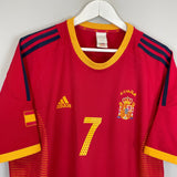 Shop 2002/04 SPAIN RAUL #7 HOME SHIRT (L) ADIDAS, classic football shirts, vintage football shirts & retro soccer jerseys at Cult Kits