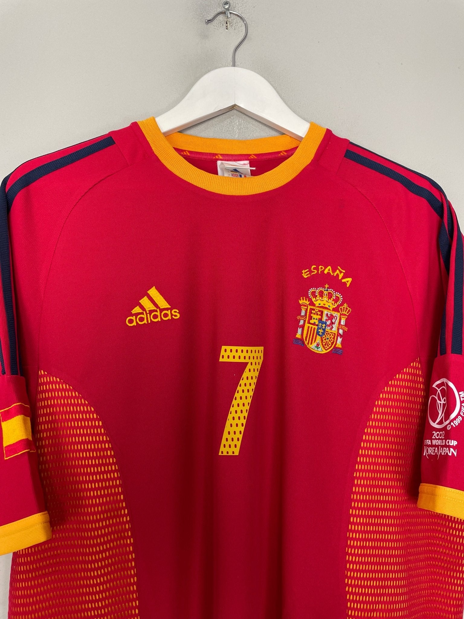 Shop 2002/04 SPAIN RAUL #7 HOME SHIRT (L) ADIDAS, classic football shirts, vintage football shirts & retro soccer jerseys at Cult Kits