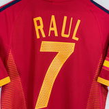 Shop 2002/04 SPAIN RAUL #7 HOME SHIRT (S) ADIDAS, classic football shirts, vintage football shirts & retro soccer jerseys at Cult Kits