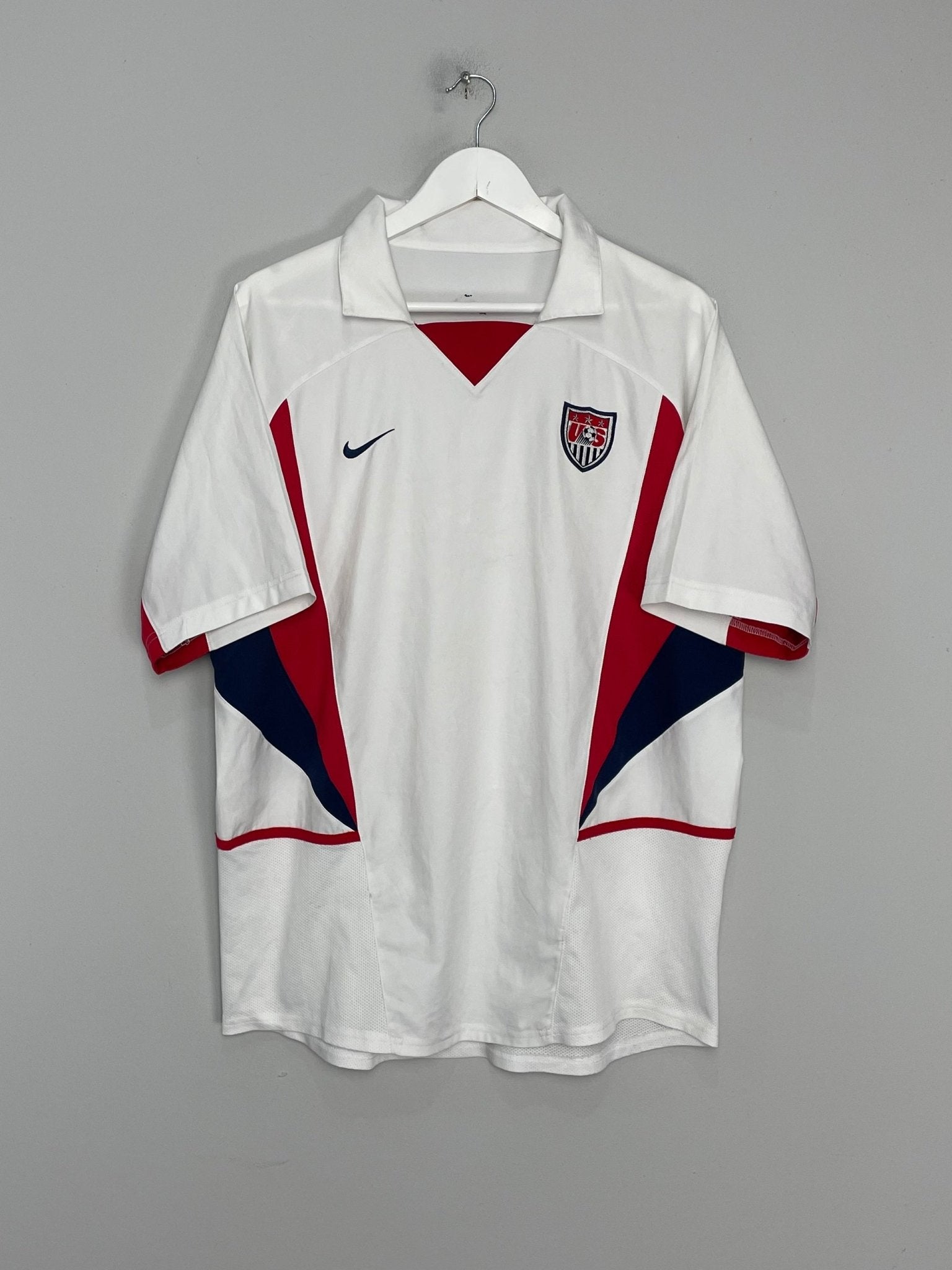 Shop 2002/04 USA HOME SHIRT (XL) NIKE, classic football shirts, vintage football shirts & retro soccer jerseys at Cult Kits