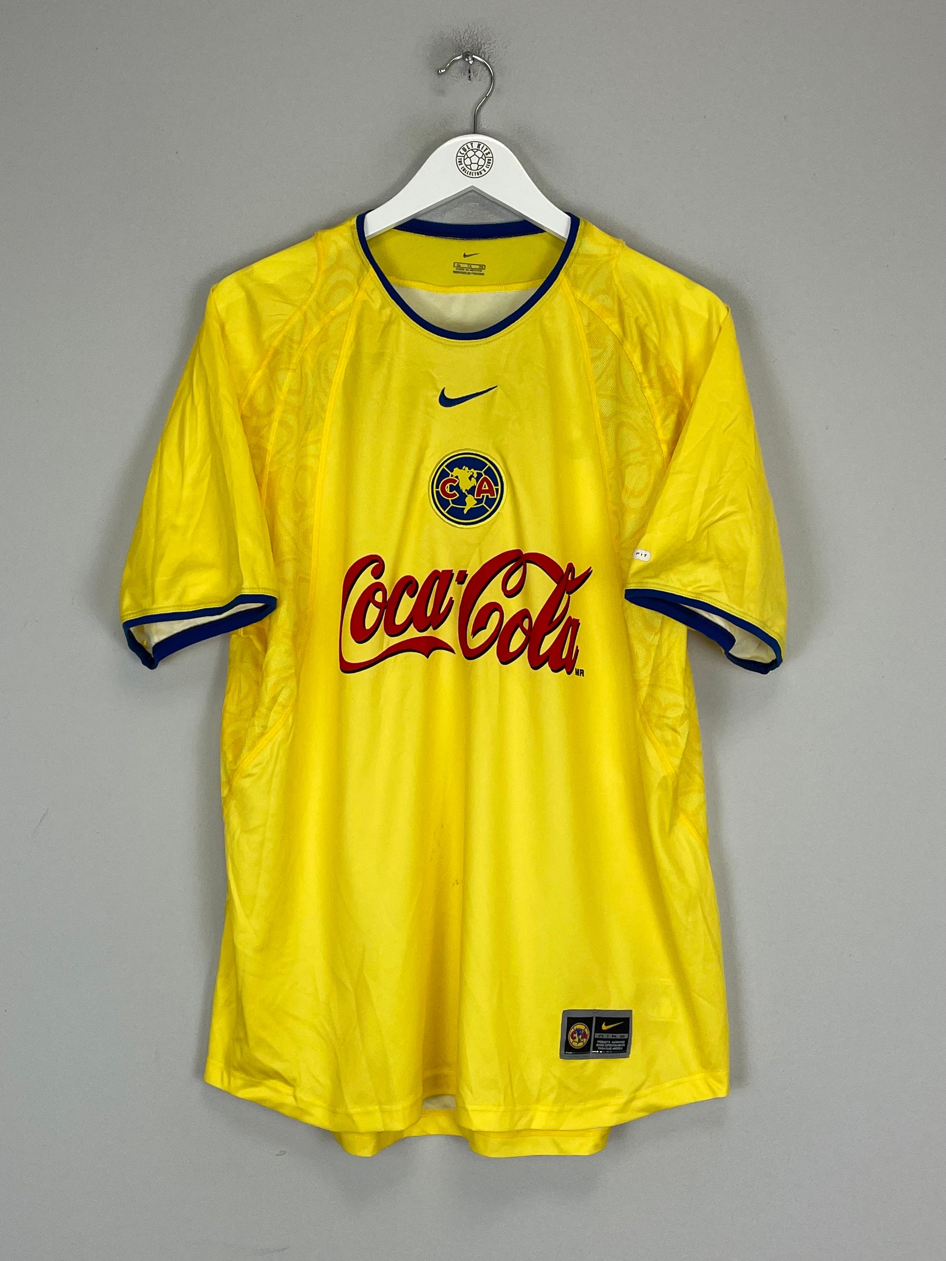 Shop 2002/03 CLUB AMERICA HOME SHIRT (XL) NIKE, classic football shirts, vintage football shirts & retro soccer jerseys at Cult Kits