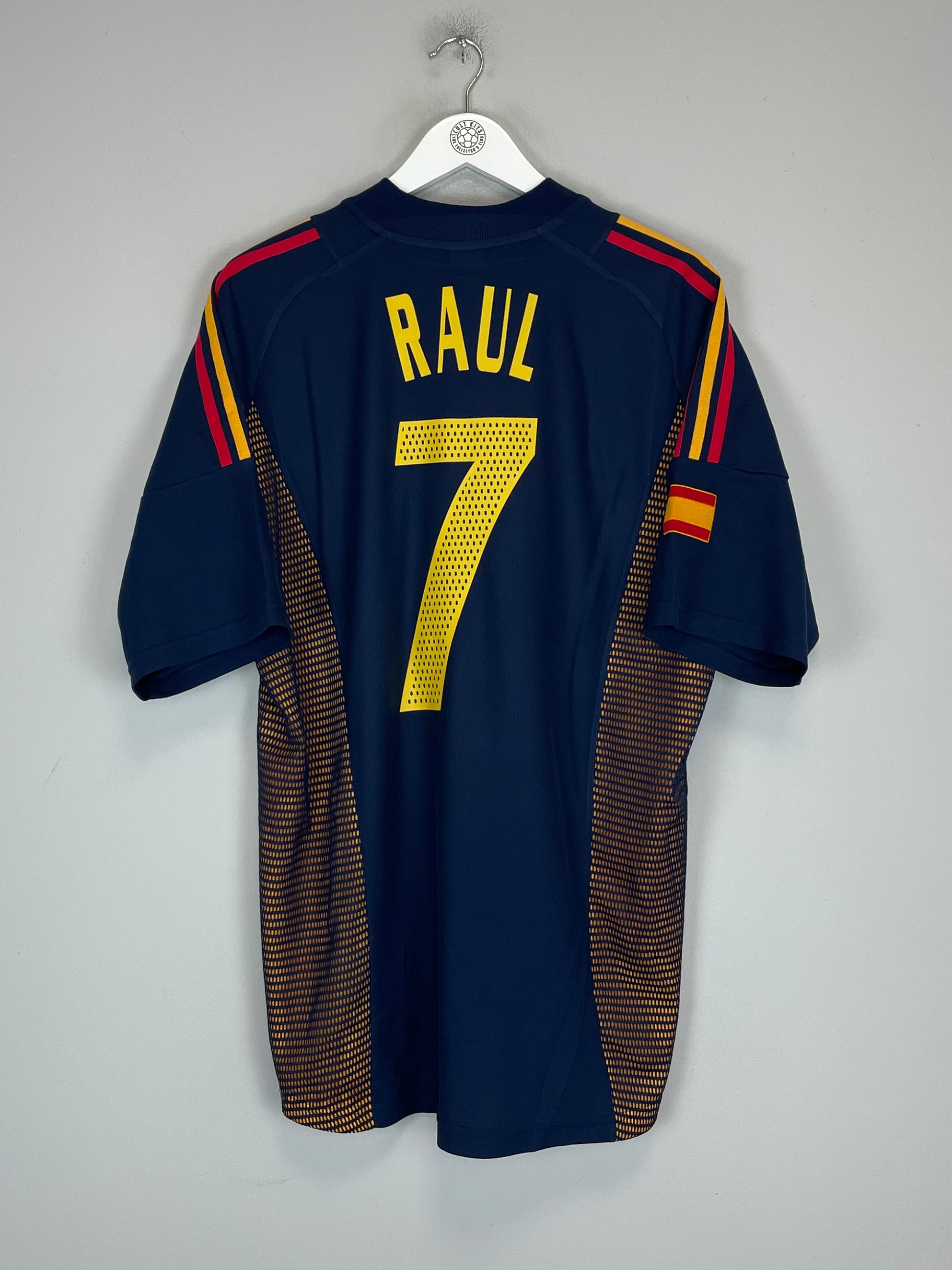 2002/04 SPAIN RAUL #7 THIRD SHIRT (L) ADIDAS