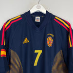 2002/04 SPAIN RAUL #7 THIRD SHIRT (L) ADIDAS FLAG DOTS BADGE CREST ESPANA