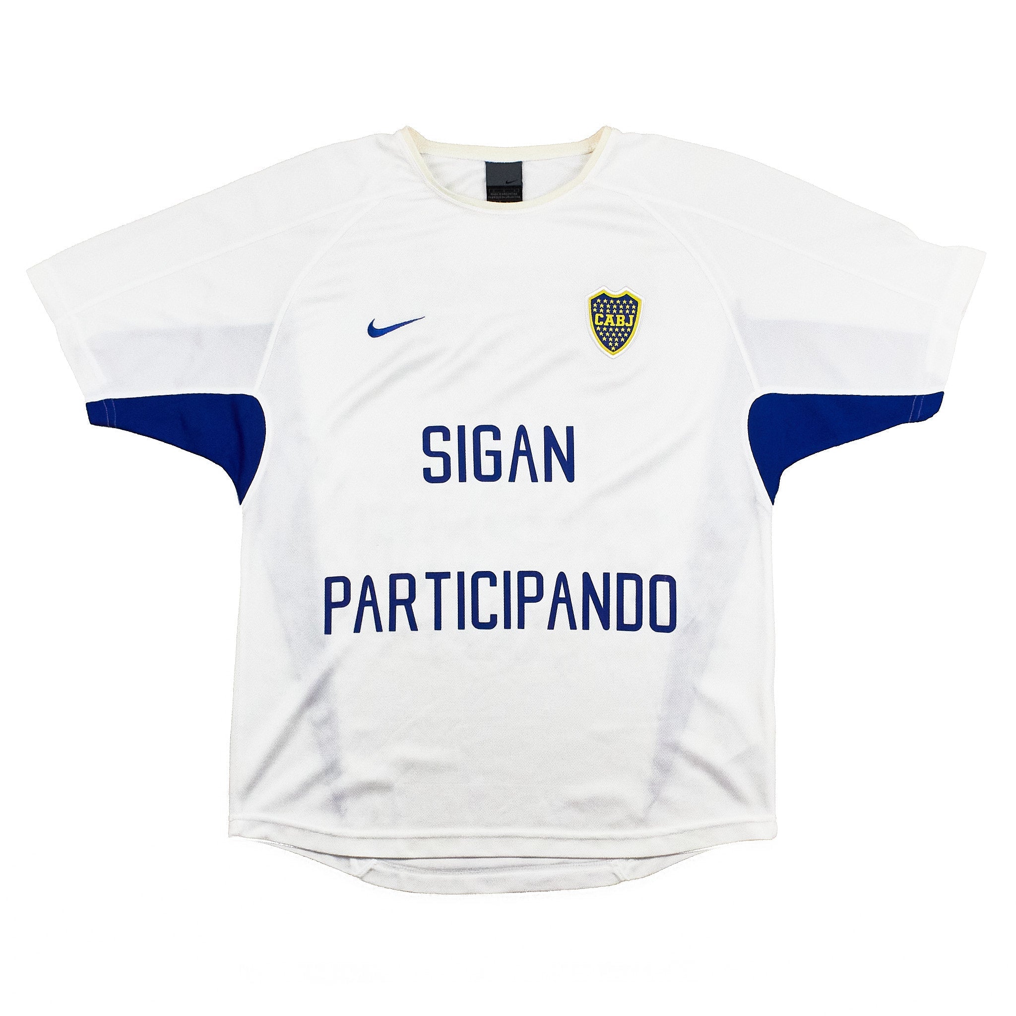 Buy 2003 Boca Juniors Penta Campeon Shirt (S) Nike ~ Free worldwide shipping ~ Authentic Vintage Football Shirts from Cult Kits
