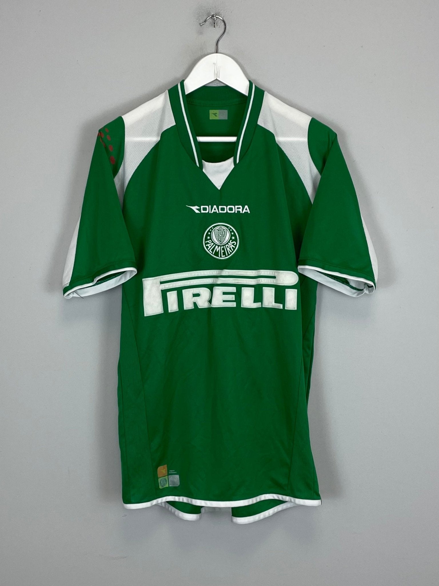 Shop 2003 PALMEIRAS #8 HOME SHIRT (S) DIADORA, classic football shirts, vintage football shirts & retro soccer jerseys at Cult Kits
