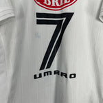 Shop 2003 SANTOS #7 HOME SHIRT (L) UMBRO, classic football shirts, vintage football shirts & retro soccer jerseys at Cult Kits