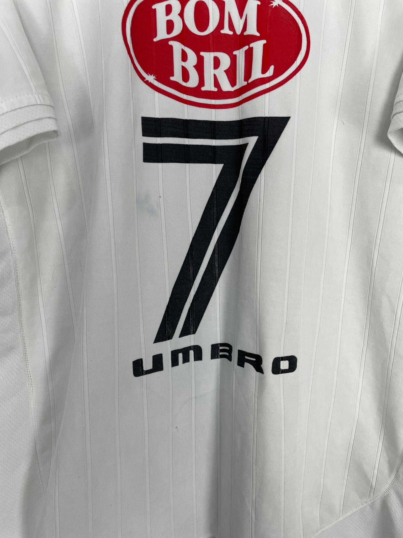 Shop 2003 SANTOS #7 HOME SHIRT (L) UMBRO, classic football shirts, vintage football shirts & retro soccer jerseys at Cult Kits