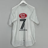 Shop 2003 SANTOS #7 HOME SHIRT (L) UMBRO, classic football shirts, vintage football shirts & retro soccer jerseys at Cult Kits
