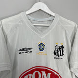 Shop 2003 SANTOS #7 HOME SHIRT (L) UMBRO, classic football shirts, vintage football shirts & retro soccer jerseys at Cult Kits