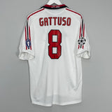 Shop 2003/04 AC MILAN GATTUSO #8 C/L AWAY SHIRT (L) ADIDAS, classic football shirts, vintage football shirts & retro soccer jerseys at Cult Kits