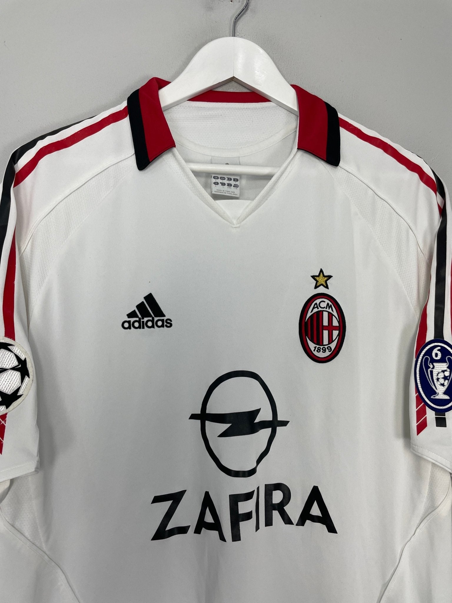 Shop 2003/04 AC MILAN GATTUSO #8 C/L AWAY SHIRT (L) ADIDAS, classic football shirts, vintage football shirts & retro soccer jerseys at Cult Kits
