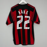 Shop 2003/04 AC MILAN KAKA #22 HOME SHIRT (M) ADIDAS, classic football shirts, vintage football shirts & retro soccer jerseys at Cult Kits