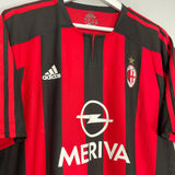 Shop 2003/04 AC MILAN MALDINI #3 *PLAYER ISSUE* HOME SHIRT (M) ADIDAS, classic football shirts, vintage football shirts & retro soccer jerseys at Cult Kits