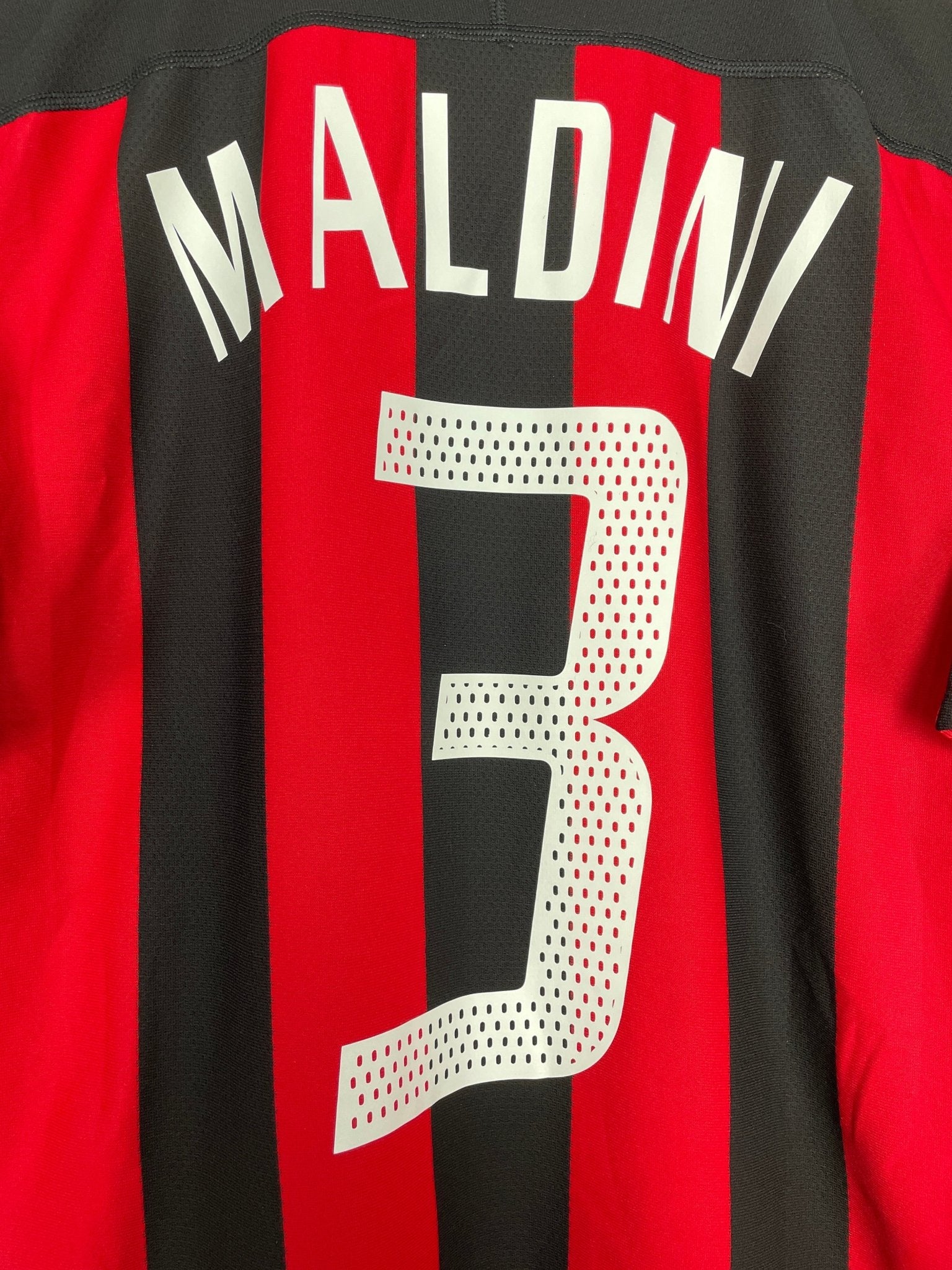 Shop 2003/04 AC MILAN MALDINI #3 *PLAYER ISSUE* HOME SHIRT (M) ADIDAS, classic football shirts, vintage football shirts & retro soccer jerseys at Cult Kits