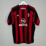 Shop 2003/04 AC MILAN MALDINI #3 *PLAYER ISSUE* HOME SHIRT (M) ADIDAS, classic football shirts, vintage football shirts & retro soccer jerseys at Cult Kits