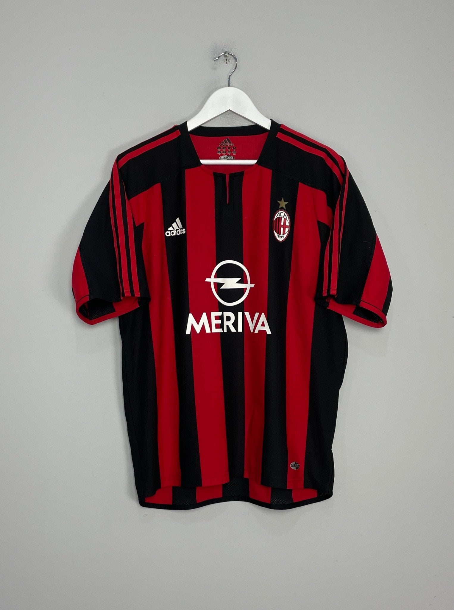 Shop 2003/04 AC MILAN MALDINI #3 *PLAYER ISSUE* HOME SHIRT (M) ADIDAS, classic football shirts, vintage football shirts & retro soccer jerseys at Cult Kits