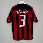Shop 2003/04 AC MILAN MALDINI #3 *PLAYER ISSUE* HOME SHIRT (M) ADIDAS, classic football shirts, vintage football shirts & retro soccer jerseys at Cult Kits