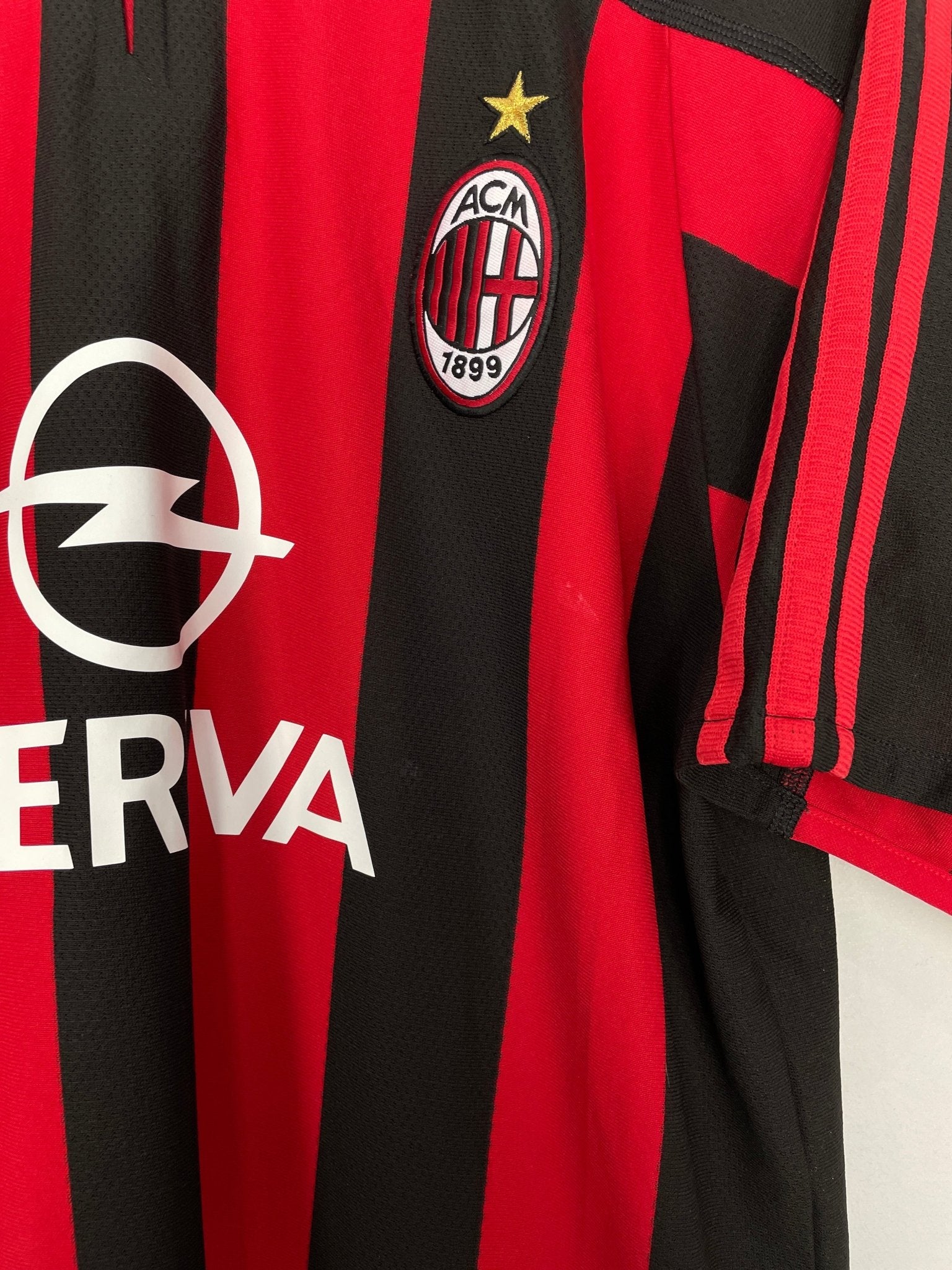 Shop 2003/04 AC MILAN SHEVCHENKO #7 HOME SHIRT (L) ADIDAS, classic football shirts, vintage football shirts & retro soccer jerseys at Cult Kits