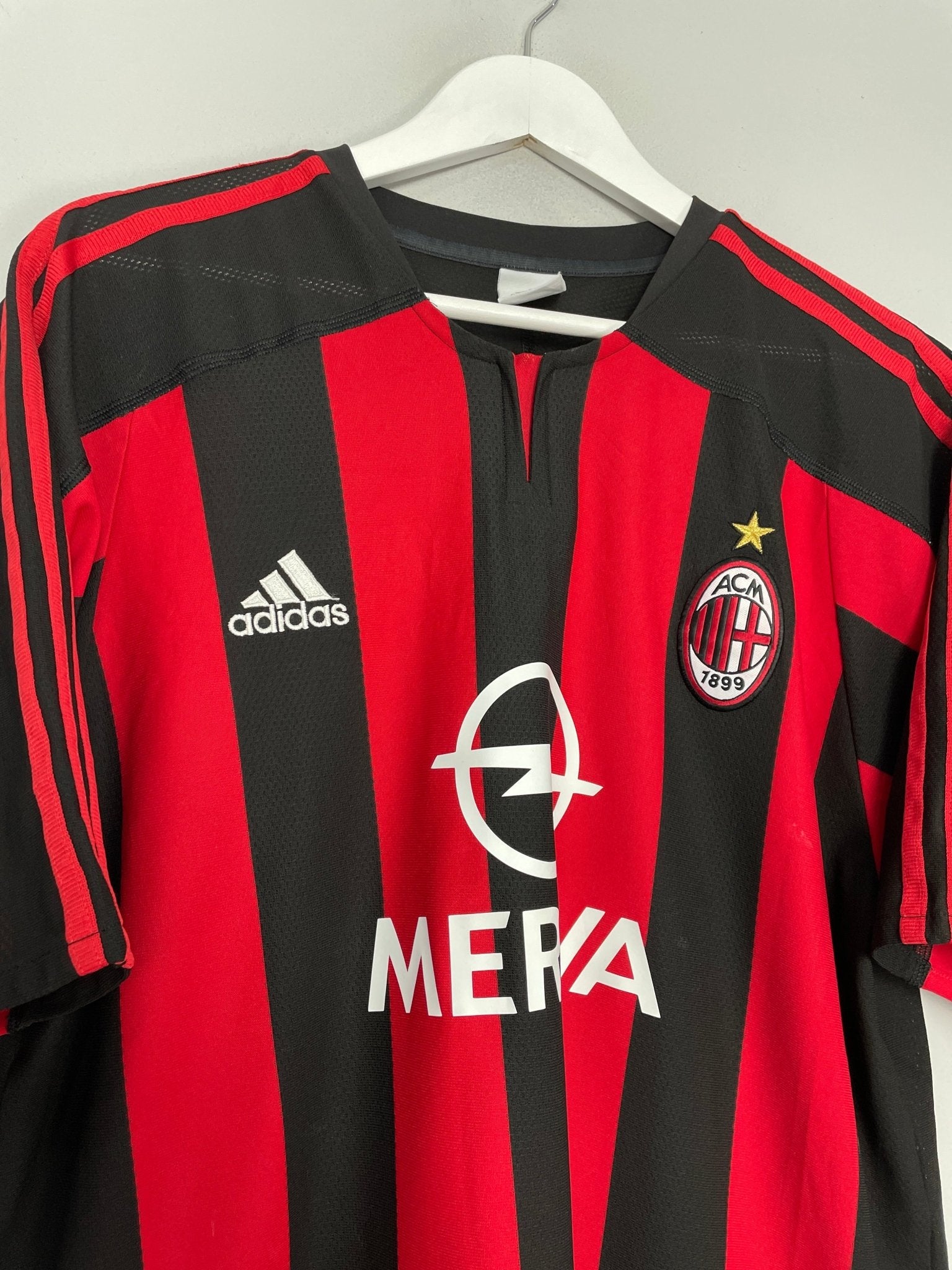 Shop 2003/04 AC MILAN SHEVCHENKO #7 HOME SHIRT (L) ADIDAS, classic football shirts, vintage football shirts & retro soccer jerseys at Cult Kits