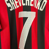 Shop 2003/04 AC MILAN SHEVCHENKO #7 HOME SHIRT (L) ADIDAS, classic football shirts, vintage football shirts & retro soccer jerseys at Cult Kits
