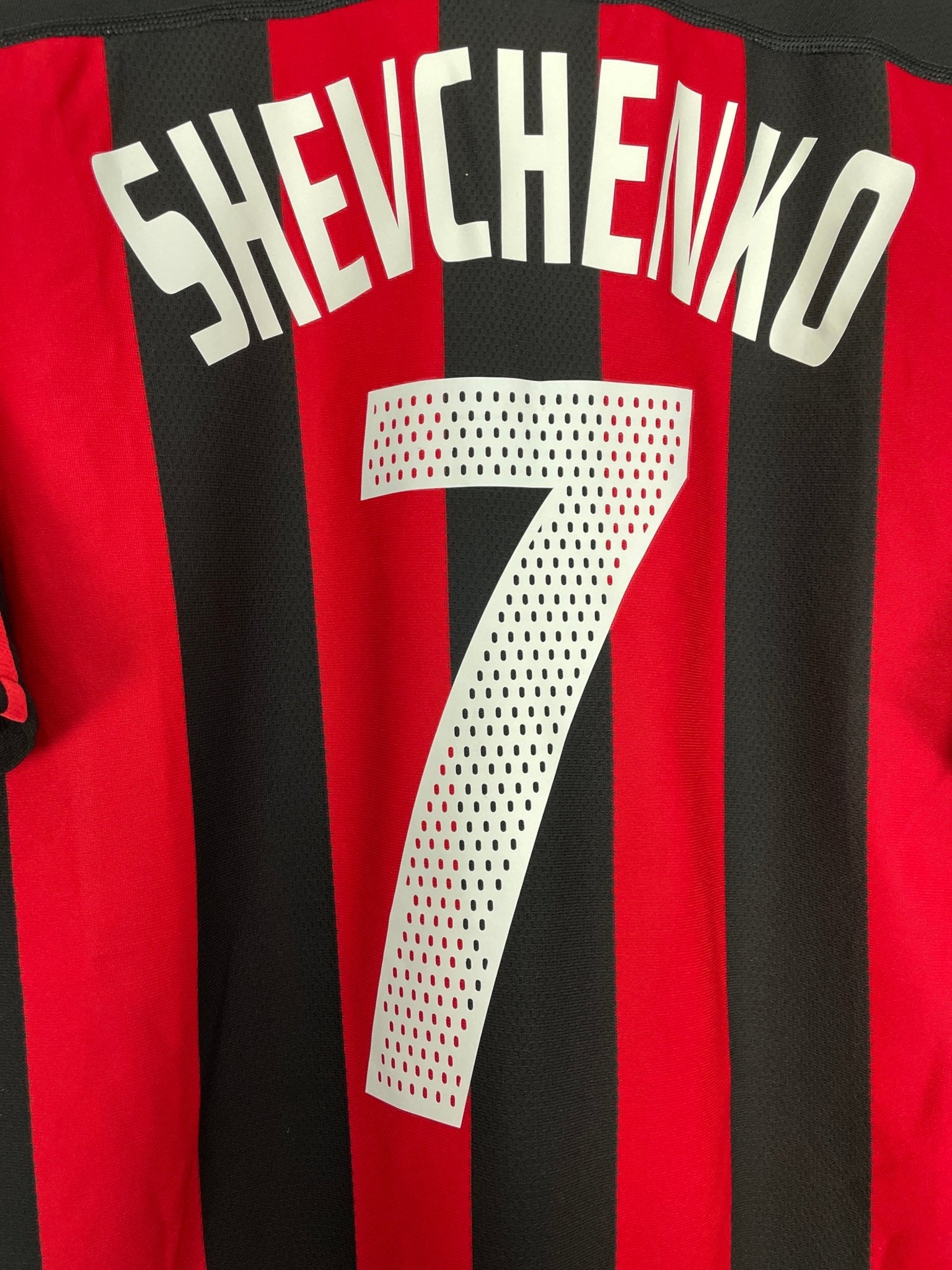 Shop 2003/04 AC MILAN SHEVCHENKO #7 HOME SHIRT (L) ADIDAS, classic football shirts, vintage football shirts & retro soccer jerseys at Cult Kits